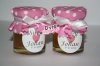 40ml Circular Personalized Honey Jars with Cloth Top